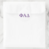 Sticker Rond Lettres grecques Phi Alpha Delta (Sac)