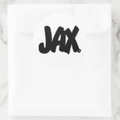 Sticker Rond Lettres JAX (Sac)