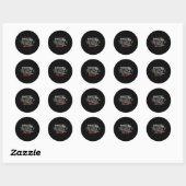 Sticker Rond Lettres Majuscules Et Points Bruh (Feuille)