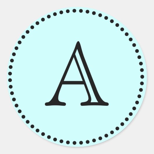 Sticker Rond Lettres monogrammes (Devant)