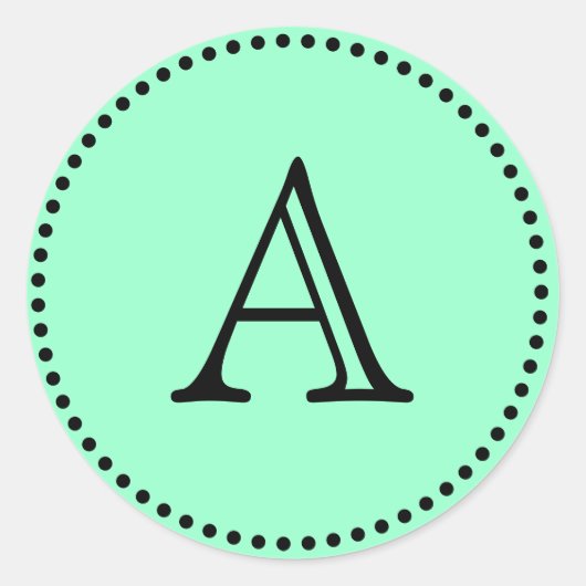 Sticker Rond Lettres monogrammes (Devant)