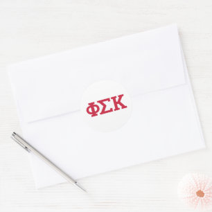 Sticker Rond Lettres Phi Sigma Kappa