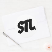 Sticker Rond Lettres STL (Enveloppe)