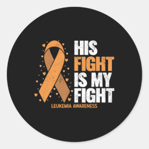 Sticker Rond Leucémie Conscience Son Combat Est Mon Combat Leuc
