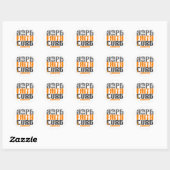 Sticker Rond Leucémie HOPE FOI CURE (Feuille)