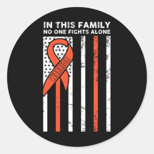 Sticker Rond Leucémie Lutter contre le cancer Ruban 3