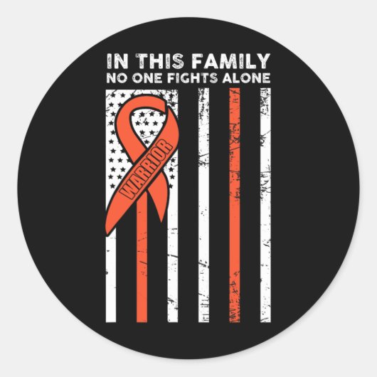 Sticker Rond Leucémie Lutter contre le cancer Ruban 3 (Devant)