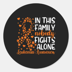 Sticker Rond Leucémie Soutien familial Leucémie Sensibilisation