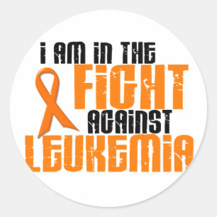 Sticker Rond LEUKEMIA Dans La Lutte 1