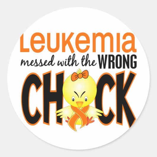 Sticker Rond Leukemia Messed (Devant)