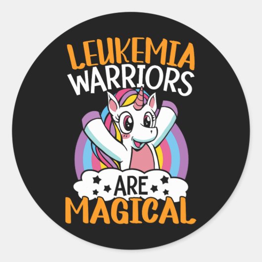Sticker Rond Leukemia Warriors (Devant)
