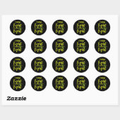 Sticker Rond Leur combat est mon combat Conscience des maladies (Feuille)