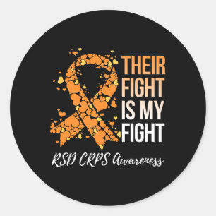 Sticker Rond Leur Combat Est Mon Combat Rsd Crps Sensibilisatio