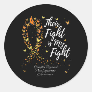 Sticker Rond Leur lutte CRPS Complexe Syndrome régional de doul