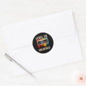Sticker Rond Level 26 Unlocked Video Game Controller Birthday M (Enveloppe)