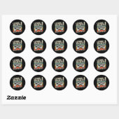 Sticker Rond Level 8 Awesome 2014 Video Game 8th Birth (Feuille)
