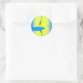 Sticker Rond levers bleu (Sac)