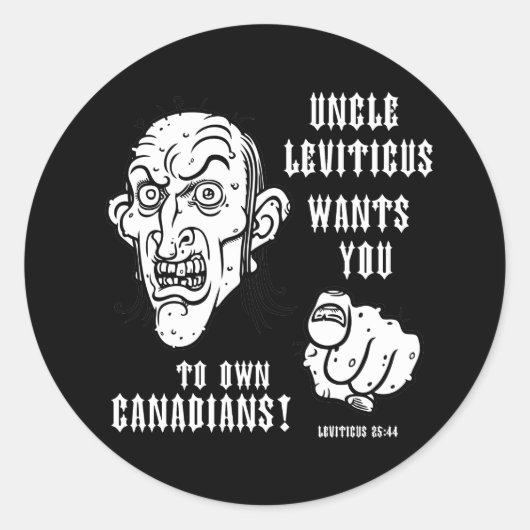 Sticker Rond Leviticus 25:44 (Devant)