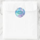 Sticker Rond Lèvres de Glitterie Moder, Holographie Iridescente (Sac)