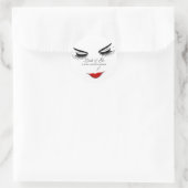 Sticker Rond Lèvres d'extension de trait d'artiste maquillage n (Sac)