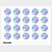 Sticker Rond Lèvres Moder Diamonds, Holographie Iridescente, Ma (Feuille)