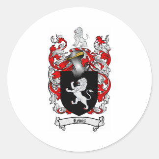 Sticker Rond Lewis Family Crest - Lewis Armoiries
