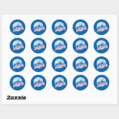 Sticker Rond L'Express polaire | Insigne de train (Feuille)