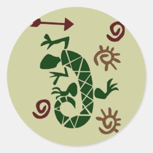Sticker Rond Lézard