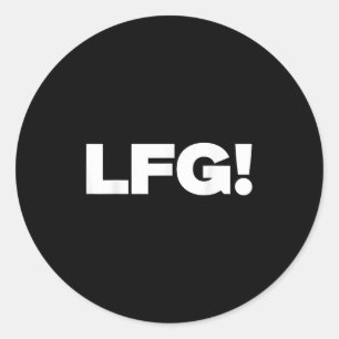 Sticker Rond Lfg Motivational Bold Conception Pour Le Sport Et