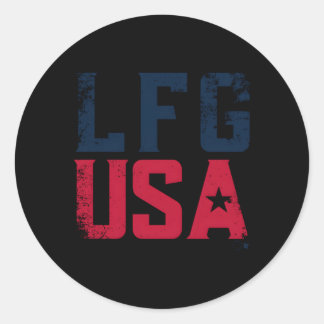 Sticker Rond Lfg Usa Uswnt Players Association Football