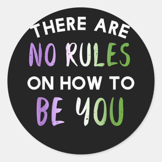 Sticker Rond LGBT Flag Sounds Gay I'in (Devant)