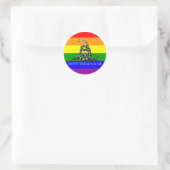 Sticker Rond LGBT Gadsden (Sac)