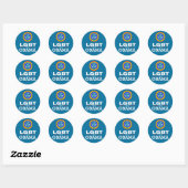 Sticker Rond LGBT pour OBAMA (Feuille)