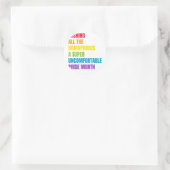 Sticker Rond LGBT Pride Mois Conception pour la copie Gay pride (Sac)