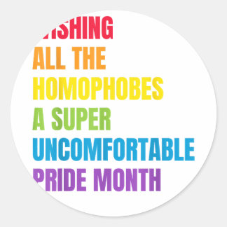 Sticker Rond LGBT Pride Mois Conception pour la copie Gay pride