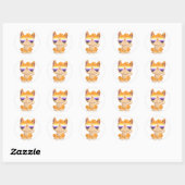 Sticker Rond LGBT Pride No (Feuille)