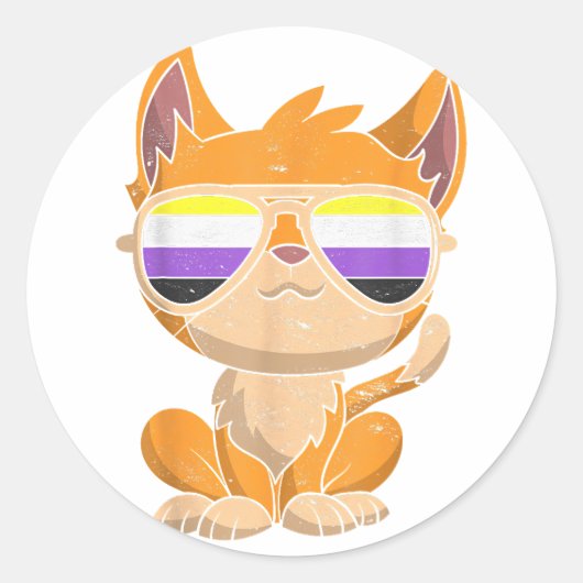 Sticker Rond LGBT Pride No (Devant)