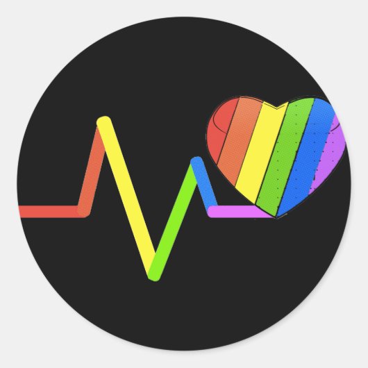 Sticker Rond LGBT Pulse Orlando Hommage #LoveWins (Devant)