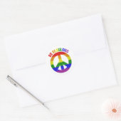 Sticker Rond LGBT Soyez fabuleux (Enveloppe)