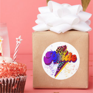 Sticker Rond LGBTQIA+ Soutien de la fierté Sensibilisation