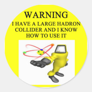 Sticker Rond LHC grand collisionneur de hadron