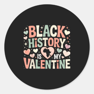 Sticker Rond L'histoire des Noirs est mon mois de la Saint-Vale