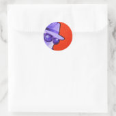 Sticker Rond "l'homme invisible" (Sac)