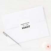 Sticker Rond L'hyperbole est le pire (Enveloppe)