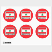 Sticker Rond Liban (Feuille)