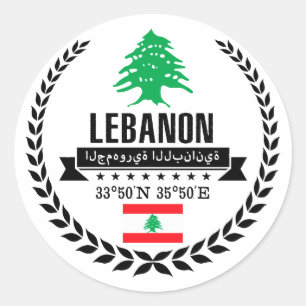 Sticker Rond Liban