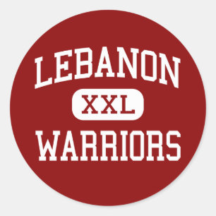 Sticker Rond Liban - Guerriers - Lycée - Liban Ohio