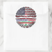 Sticker Rond Liban Liban États-Unis États-Unis (Sac)