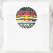 Sticker Rond Liban Libanais Allemand Allemagne Baum (Sac)