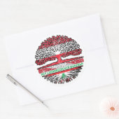 Sticker Rond Liban Libanais Autrichien Autriche Baum (Enveloppe)